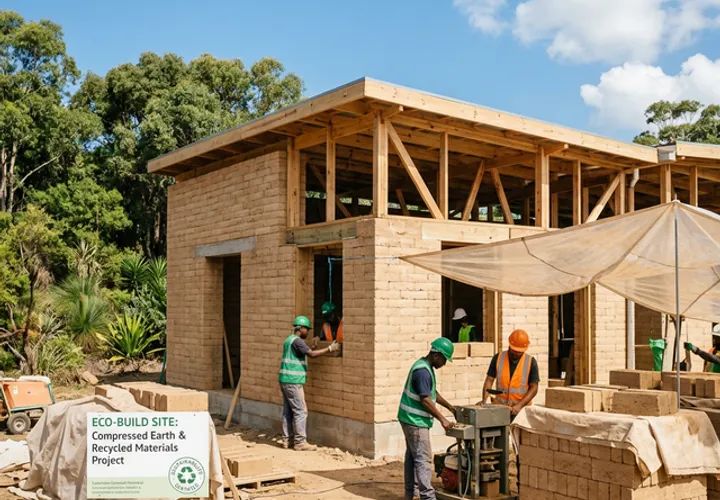 Construcción sostenible con ladrillos ecológicos en Colombia