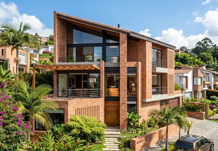 Construcción con ladrillos mostrando sus beneficios