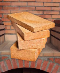 Ladrillos refractarios para hornos y chimeneas