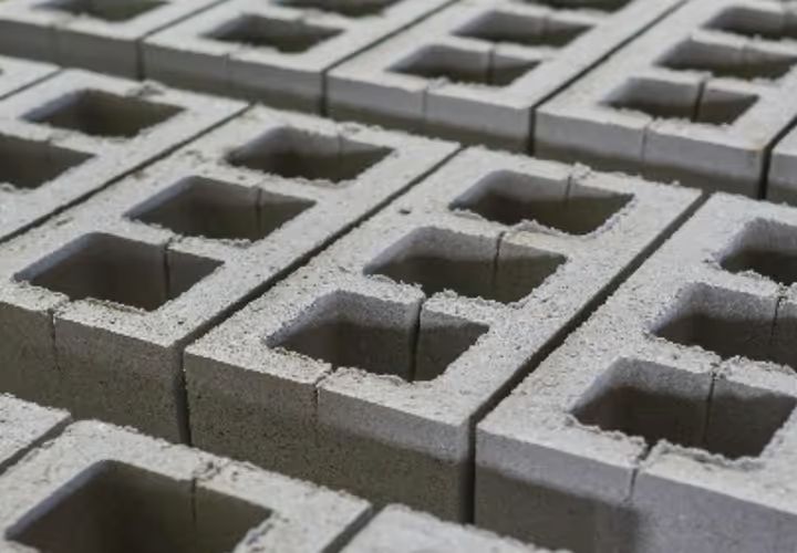 Bloques de concreto armado para estructuras