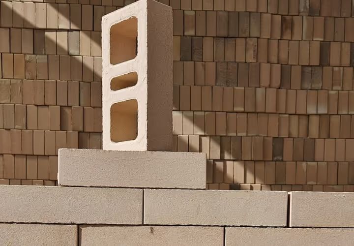 Ladrillos prensados livianos para construcción rápida